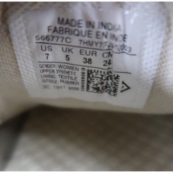 Converse Shoes Womens 7 Sneakers All Star Low Top Slip On Flats White Casual - Picture 5 of 14